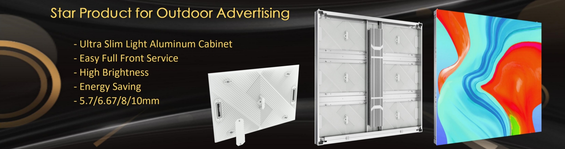 outdoor fixed LED display advertising