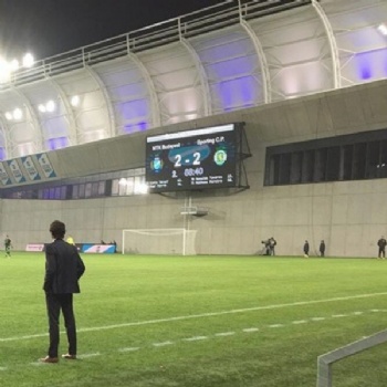 Outdoor sport stadium LED video display virtual scoreboard