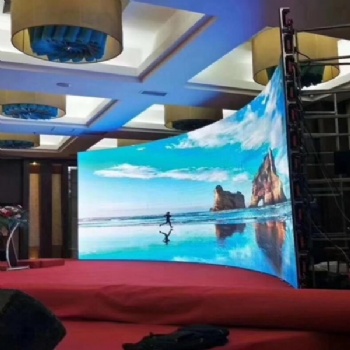 curved indoor LED video display